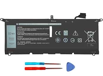 DELL XPS 13 7390 バッテリー良好 ケース付き NEW Genuine Dell XPS 13 7390 2-IN-1 4-cell 51Wh 7.6V Laptop